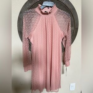 Nina Leonard Women’s Blush Lace Dress